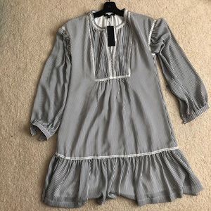 Banana Republic Navy Striped Dress